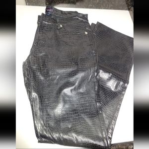Vintage Tommy Jeans Pleather Snake Pants
